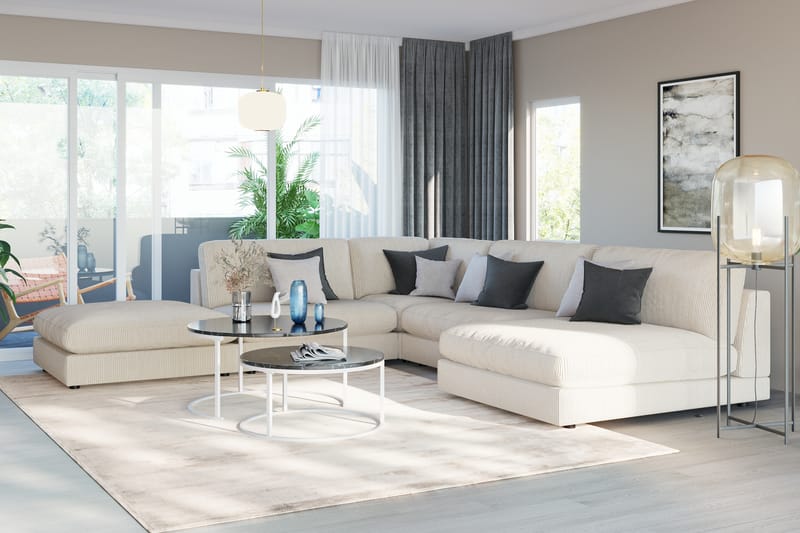 Arken 1-sits Mittmodul i Manchester 70 cm bred - Beige - Möbler - Soffa - Modulsoffor - Mittmodul