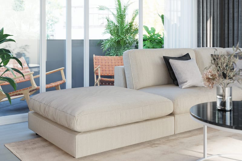 Arken 1-sits Mittmodul i Manchester 70 cm bred - Beige - Möbler - Soffa - Modulsoffor - Mittmodul