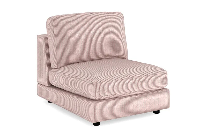 Arken 1-sits Mittmodul i Manchester 90 cm bred - Rosa - Möbler - Soffa - Modulsoffor - Mittmodul