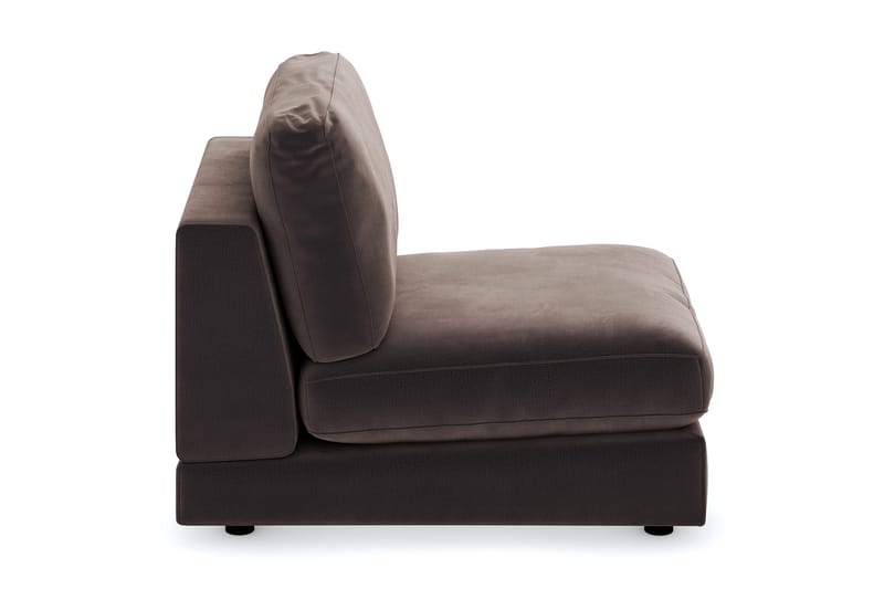Arken 1-sits Mittmodul i Sammet 70 cm bred - Brun - Möbler - Soffa - Modulsoffor - Mittmodul