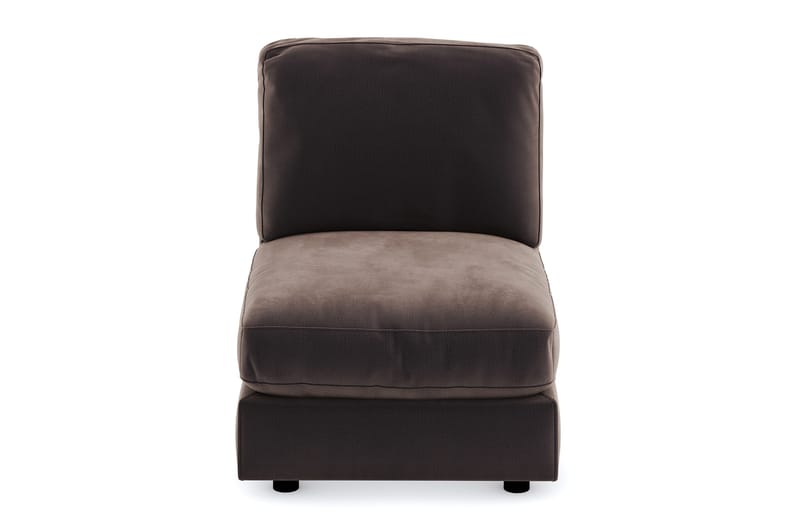 Arken 1-sits Mittmodul i Sammet 70 cm bred - Brun - Möbler - Soffa - Modulsoffor - Mittmodul