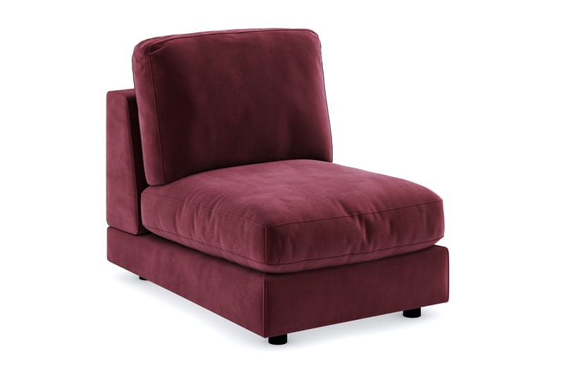 Arken 1-sits Mittmodul i Sammet 70 cm bred - Lila - Möbler - Soffa - Modulsoffor - Mittmodul