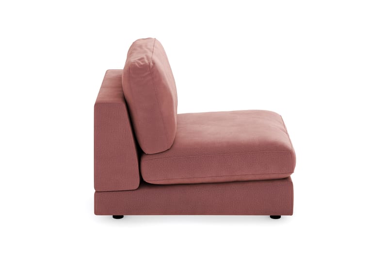 Arken 1-sits Mittmodul i Sammet 70 cm bred - Rosa - Möbler - Soffa - Modulsoffor - Mittmodul
