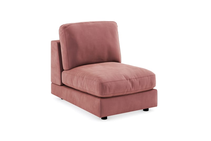 Arken 1-sits Mittmodul i Sammet 70 cm bred - Rosa - Möbler - Soffa - Modulsoffor - Mittmodul