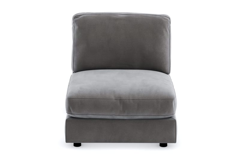 Arken 1-sits Mittmodul i Sammet 90 cm bred - Mörkgrå - Möbler - Soffa - Modulsoffor - Mittmodul