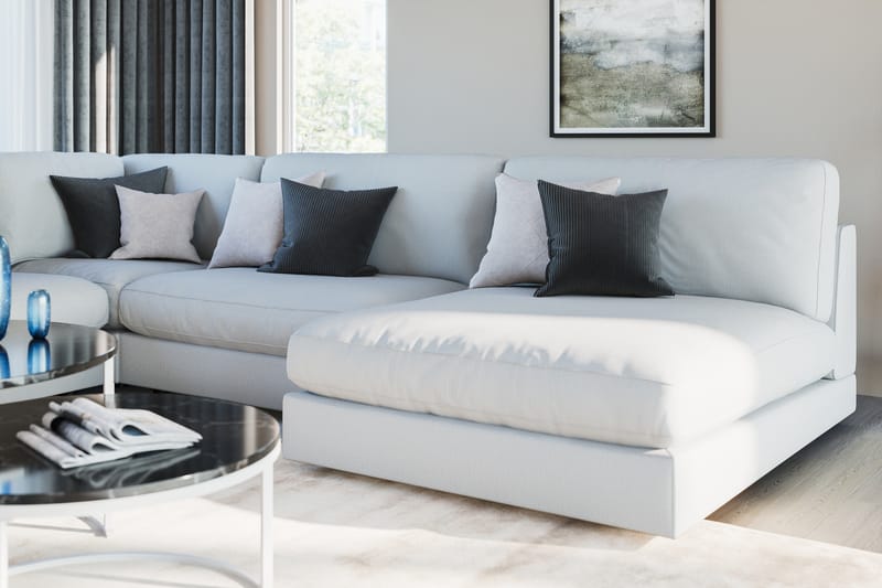 Arken 1-sits Mittmodul i Tyg 70 cm bred - Beige - Möbler - Soffa - Modulsoffor - Mittmodul