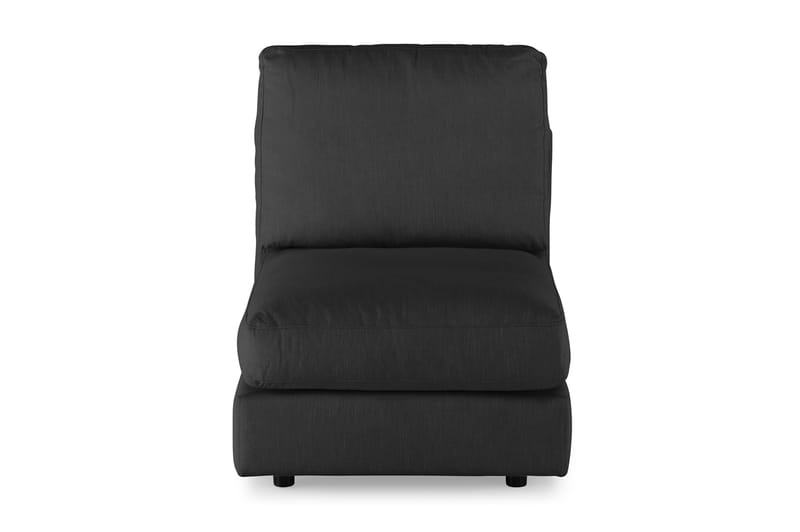 Arken 1-sits Mittmodul i Tyg 70 cm bred - Svart - Möbler - Soffa - Modulsoffor - Mittmodul