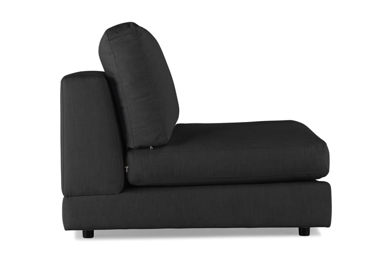 Arken 1-sits Mittmodul i Tyg 70 cm bred - Svart - Möbler - Soffa - Modulsoffor - Mittmodul