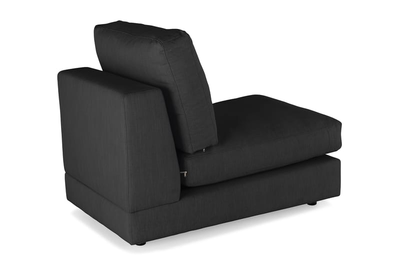 Arken 1-sits Mittmodul i Tyg 70 cm bred - Svart - Möbler - Soffa - Modulsoffor - Mittmodul