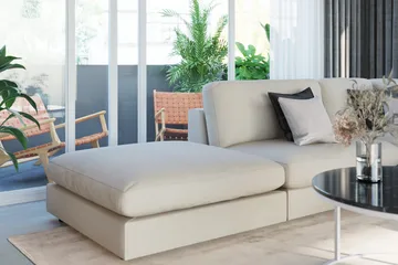 Arken 1-sits Mittmodul i Tyg 90 cm bred - Beige - Möbler - Soffa - Modulsoffor - Mittmodul