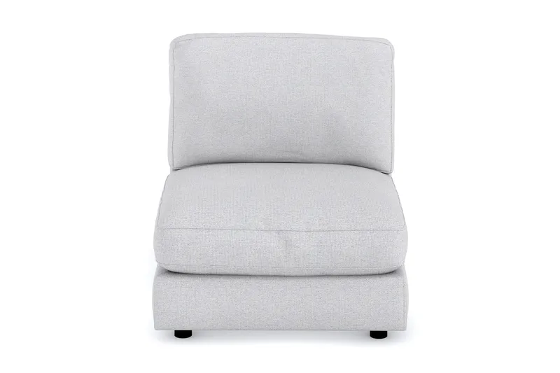 Arken 1-sits Mittmodul i Tyg 90 cm bred - Ljusgrå - Möbler - Soffa - Modulsoffor - Mittmodul