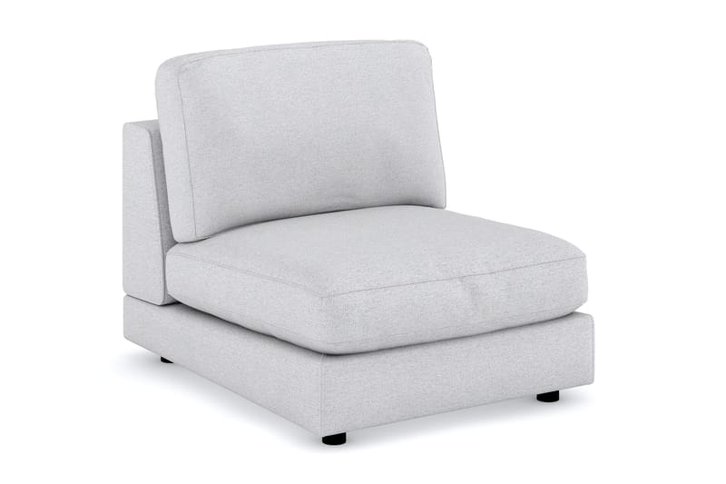 Arken 1-sits Mittmodul i Tyg 90 cm bred, Ljusgrå