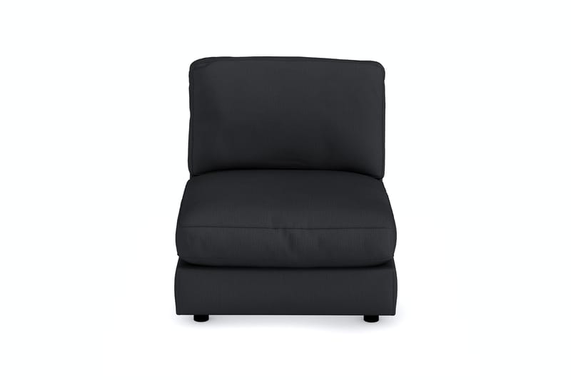 Arken 1-sits Mittmodul i Tyg 90 cm bred - Svart - Möbler - Soffa - Modulsoffor - Mittmodul