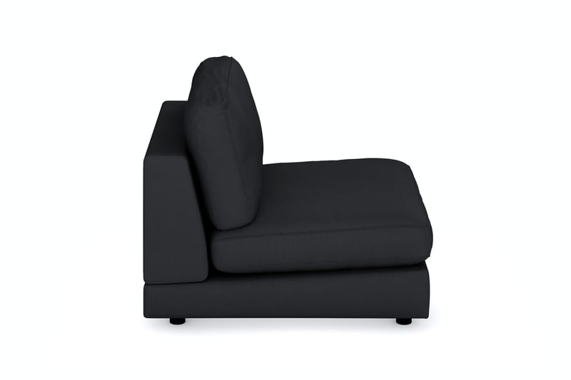 Arken 1-sits Mittmodul i Tyg 90 cm bred - Svart - Möbler - Soffa - Modulsoffor - Mittmodul