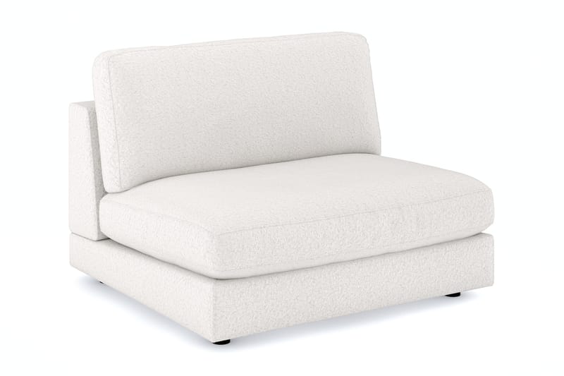 Arken 2-sits Mittmodul i Bouclé 120 cm bred, Vit