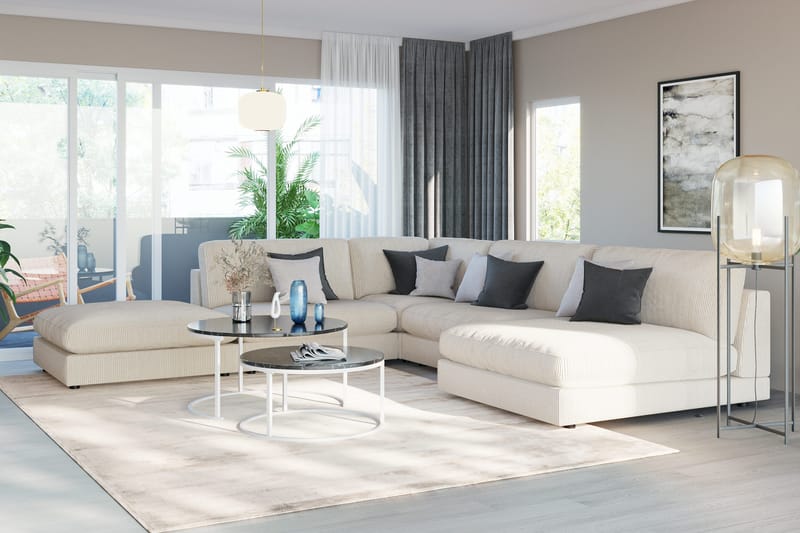 Arken 2-sits Mittmodul i Manchester 120 cm bred - Beige - Möbler - Soffa - Modulsoffor - Mittmodul