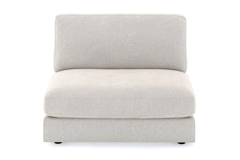 Arken 2-sits Mittmodul i Sammet 120 cm bred - Krämvit - Möbler - Soffa - Modulsoffor - Mittmodul