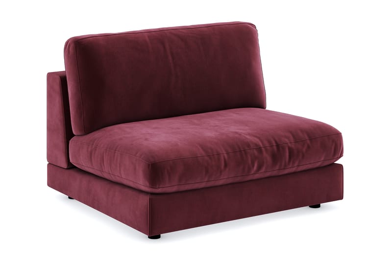 Arken 2-sits Mittmodul i Sammet 120 cm bred - Lila - Möbler - Soffa - Modulsoffor - Mittmodul