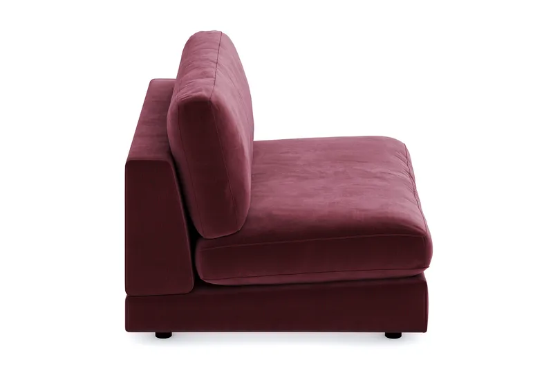 Arken 2-sits Mittmodul i Sammet 120 cm bred - Lila - Möbler - Soffa - Modulsoffor - Mittmodul