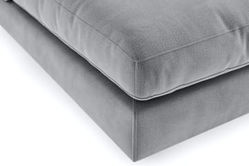 Arken 2-sits Mittmodul i Sammet 120 cm bred - Ljusgrå - Möbler - Soffa - Modulsoffor - Mittmodul