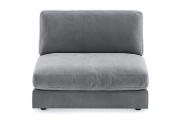Arken 2-sits Mittmodul i Sammet 120 cm bred - Ljusgrå - Möbler - Soffa - Modulsoffor - Mittmodul