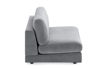 Arken 2-sits Mittmodul i Sammet 120 cm bred - Ljusgrå - Möbler - Soffa - Modulsoffor - Mittmodul