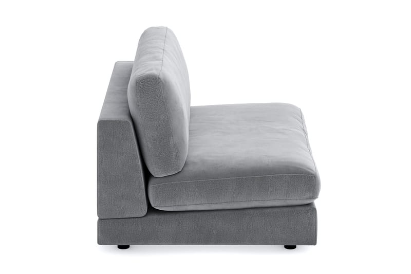 Arken 2-sits Mittmodul i Sammet 120 cm bred - Ljusgrå - Möbler - Soffa - Modulsoffor - Mittmodul