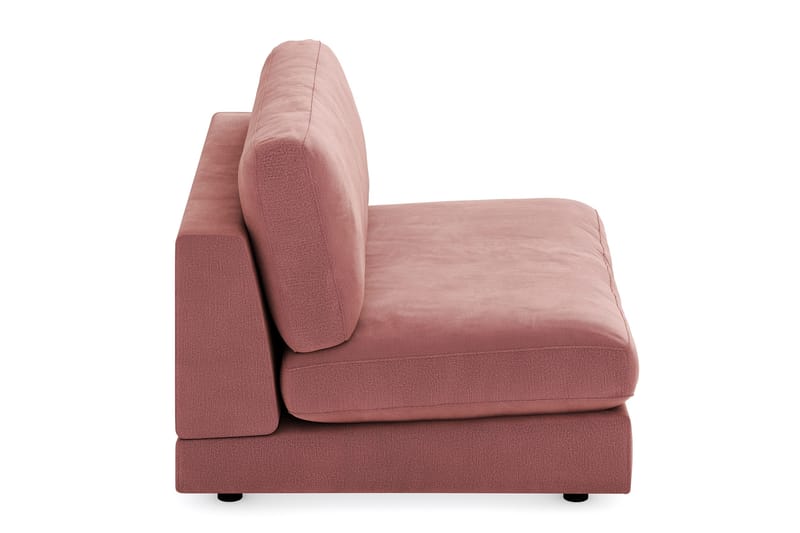 Arken 2-sits Mittmodul i Sammet 120 cm bred - Rosa - Möbler - Soffa - Modulsoffor - Mittmodul