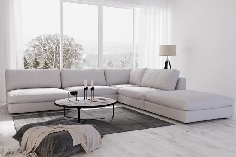 Arken 2-sits Mittmodul i Tyg 120 cm bred - Grå - Möbler - Soffa - Modulsoffor - Mittmodul