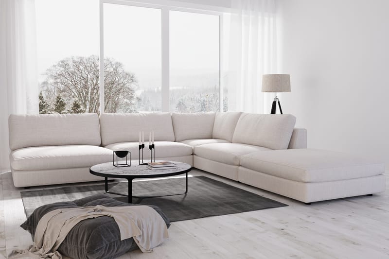 Arken 2-sits Mittmodul i Tyg 120 cm bred - Ljusgrå - Möbler - Soffa - Modulsoffor - Mittmodul