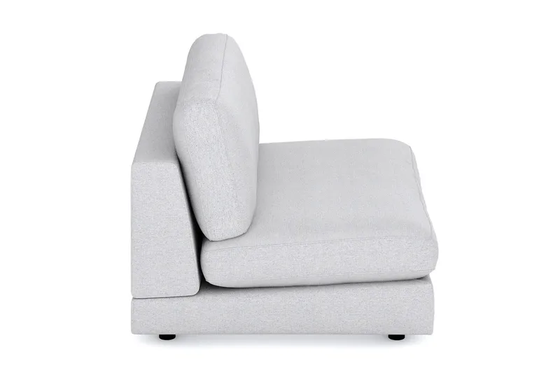 Arken 2-sits Mittmodul i Tyg 120 cm bred - Ljusgrå - Möbler - Soffa - Modulsoffor - Mittmodul