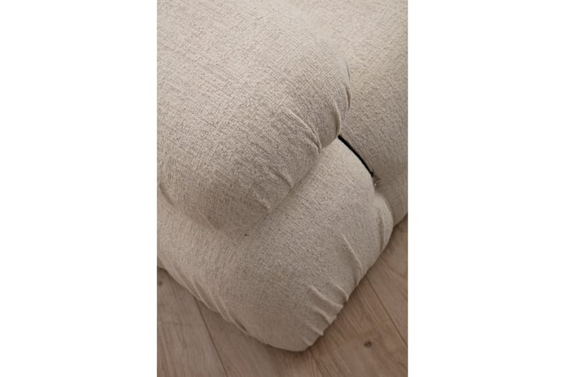 Belgin Mittmodul / Fåtölj 95 cm med fast ryggstöd och repdetaljer - Cream - Möbler - Soffa - Modulsoffor - Mittmodul
