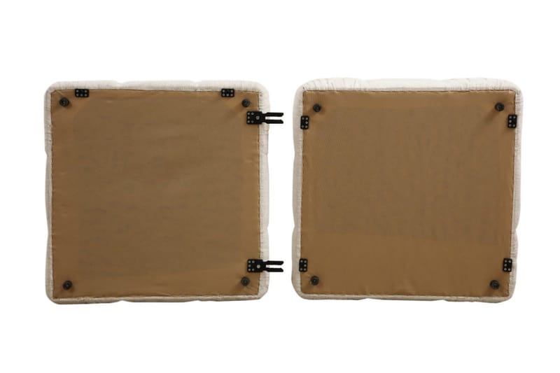 Belgin Mittmodul / Fåtölj 95 cm med fast ryggstöd och repdetaljer - Cream - Möbler - Soffa - Modulsoffor - Mittmodul