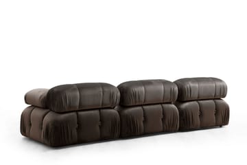 Belgin Mittmodul / Fåtölj 95 cm med fast ryggstöd och repdetaljer - Grå - Möbler - Soffa - Modulsoffor - Mittmodul