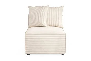 Cubo 1-sits Mittmodul i Manchester 80 cm bred - Beige - Möbler - Soffa - Modulsoffor - Mittmodul