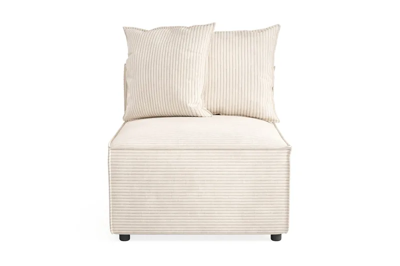 Cubo 1-sits Mittmodul i Manchester 80 cm bred - Beige - Möbler - Soffa - Modulsoffor - Mittmodul