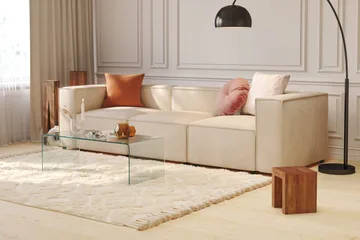 Cubo 1-sits Mittmodul i Manchester 80 cm bred - Beige - Möbler - Soffa - Modulsoffor - Mittmodul