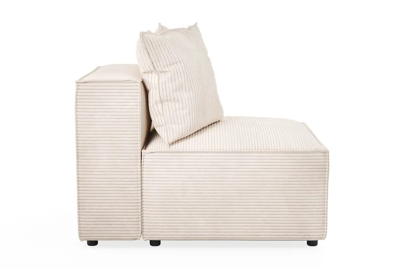 Cubo 1-sits Mittmodul i Manchester 80 cm bred - Beige - Möbler - Soffa - Modulsoffor - Mittmodul