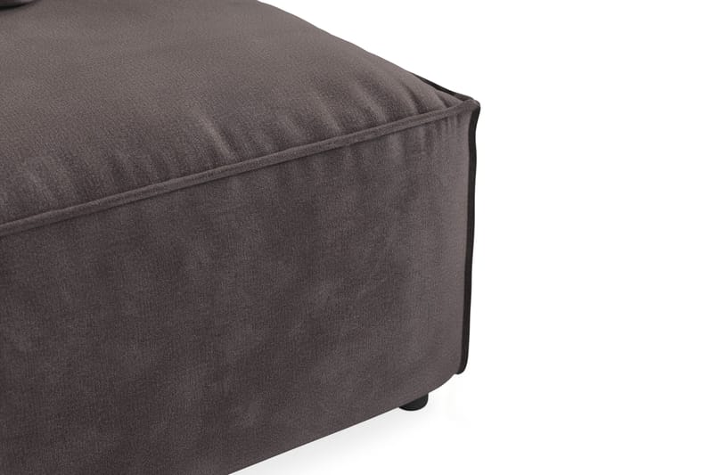 Cubo 1-sits Mittmodul i Sammet 80 cm bred - Mörkgrå - Möbler - Soffa - Modulsoffor - Mittmodul