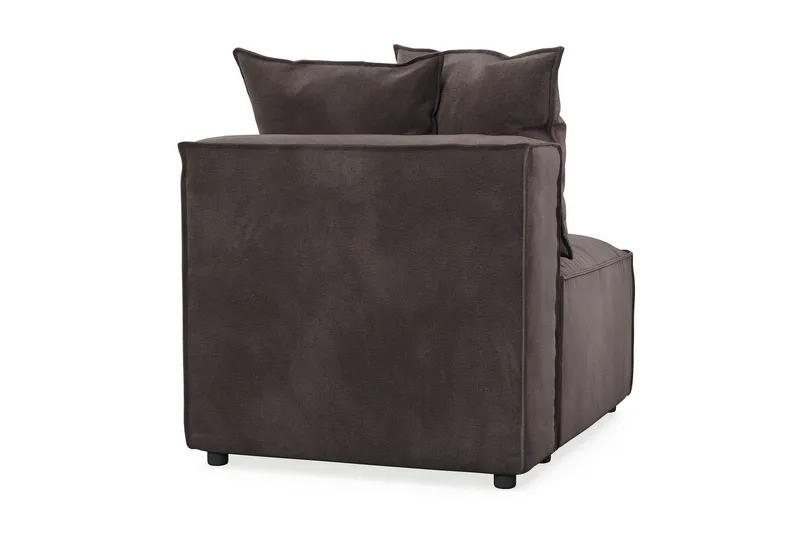 Cubo 1-sits Mittmodul i Sammet 80 cm bred - Mörkgrå - Möbler - Soffa - Modulsoffor - Mittmodul