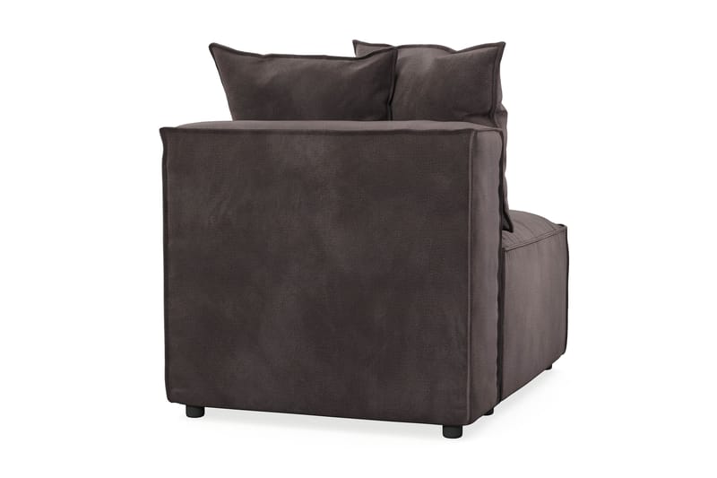 Cubo 1-sits Mittmodul i Sammet 80 cm bred - Mörkgrå - Möbler - Soffa - Modulsoffor - Mittmodul
