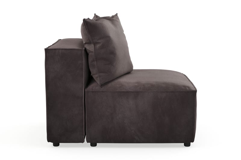 Cubo 1-sits Mittmodul i Sammet 80 cm bred - Mörkgrå - Möbler - Soffa - Modulsoffor - Mittmodul