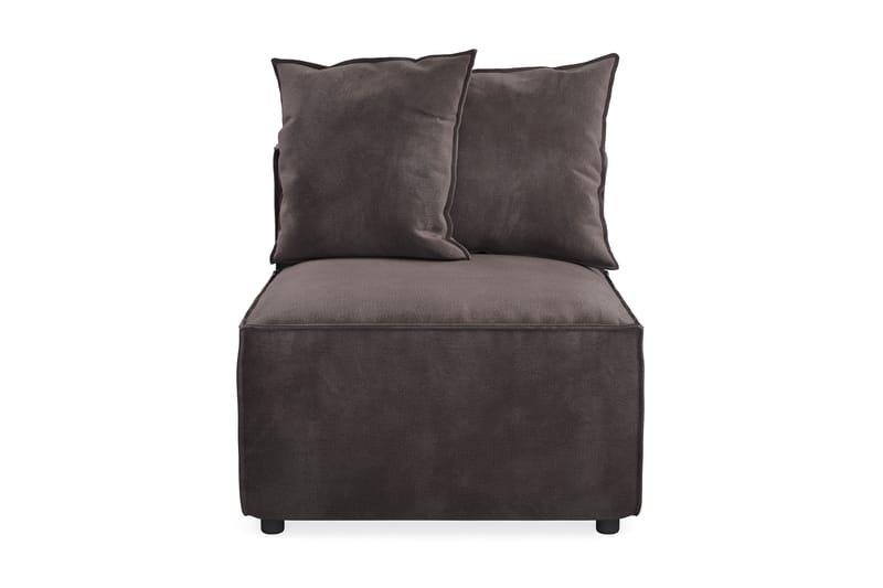 Cubo 1-sits Mittmodul i Sammet 80 cm bred - Mörkgrå - Möbler - Soffa - Modulsoffor - Mittmodul