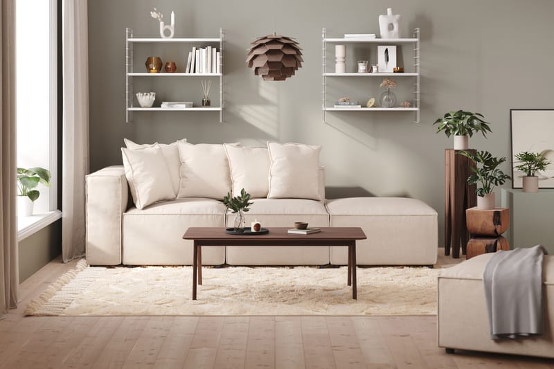 Cubo 1-sits Mittmodul i Tyg 80 cm bred - Beige - Möbler - Soffa - Modulsoffor - Mittmodul