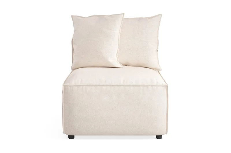 Cubo 1-sits Mittmodul i Tyg 80 cm bred - Beige - Möbler - Soffa - Modulsoffor - Mittmodul