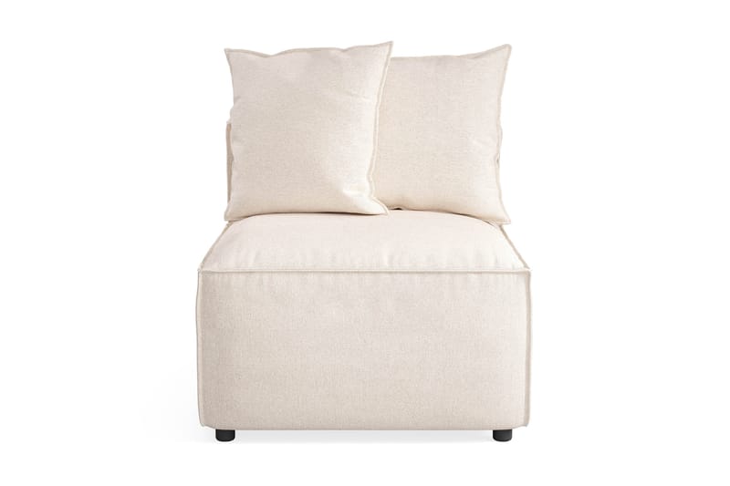 Cubo 1-sits Mittmodul i Tyg 80 cm bred - Beige - Möbler - Soffa - Modulsoffor - Mittmodul