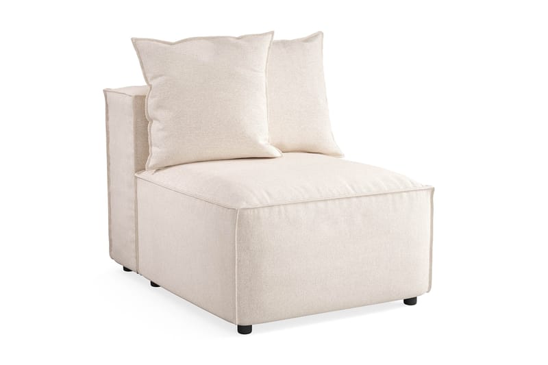 Cubo 1-sits Mittmodul i Tyg 80 cm bred - Beige - Möbler - Soffa - Modulsoffor - Mittmodul