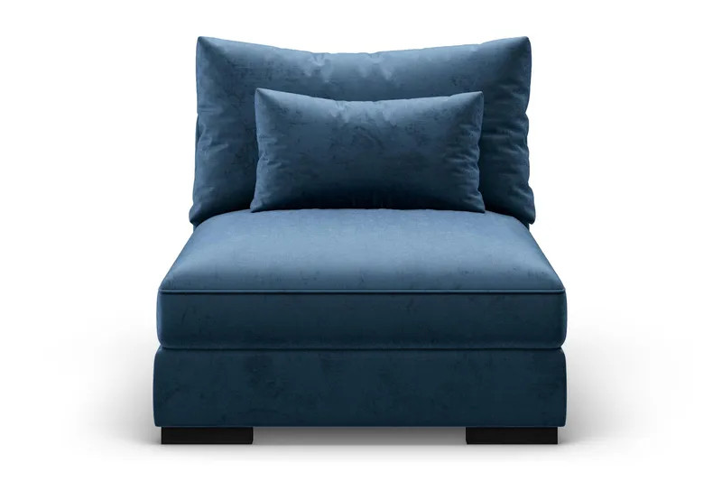 Dubai Mittmodul Sammet - Blå - Möbler - Soffa - Modulsoffor - Mittmodul