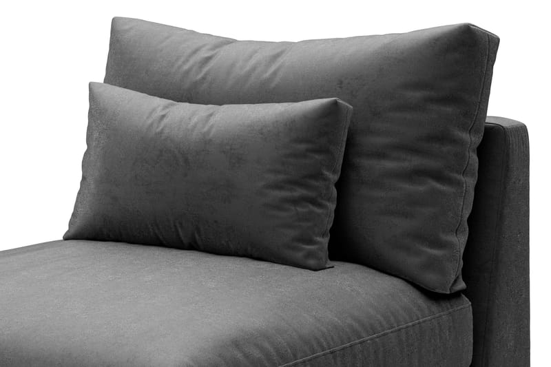 Dubai Mittmodul Sammet Extra Djup - Mörkgrå - Möbler - Soffa - Modulsoffor - Mittmodul