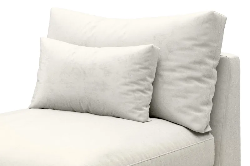 Dubai Mittmodul Sammet - Vit - Möbler - Soffa - Modulsoffor - Mittmodul